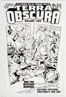 Paquette, Yanick | Yanick Paquette and Karl Story Terra Obscura Volume 2 #2 Cover Original Art (DC/America’s Best Comics, 2004).... | Heritage