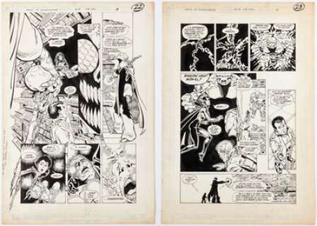 Eduardo Barreto And Mike Decarlo | Legion of Super-Heroes #56 Story Pages 19 & 20 Original Art (DC, 1989).... (Total: 2 Original Art) | Heritage