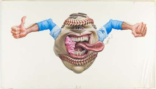 Mick McGinty - Baseball-Related Paintings Original Art Group of 3 (undated).... (Total: 3 Original Art) | Heritage