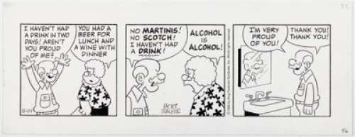 Mort Walker | Beetle Bailey Daily Comic Strip Original Art dated 8-24-96 (King Features Syndicate, 1996). ... | Heritage