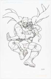 Ramon Villalobos - The Dark Knight Illustration Original Art (undated).... | Heritage