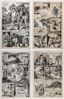 Alfredo Alcala | Holiday Komiks #375 and #376 Story Pages Original Art Group of 4 (GRAF Publications, c. 1976). (Total: 4 Original Art) | Heritage