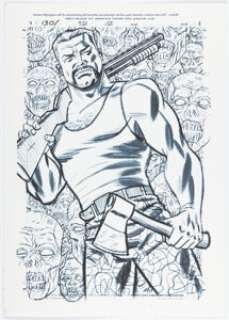 Michael Cho - The Walking Dead #1 Variant Cover Original Art (Image, 2014).