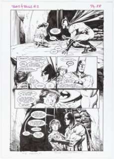 Bernie Wrightson | Batman / Aliens #2 Story Page 28 Original Art (DC/Dark Horse, 1997). | Heritage