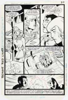 Dan Jurgens and Karl Kesel - Amethyst #8 Story Page 23 Original Art (DC, 1985).