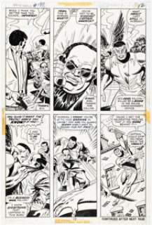 Sal Buscema and John Verpoorten Captain America #157 Story Page 9 Falcon Original Art (Marvel, 1973). | Heritage