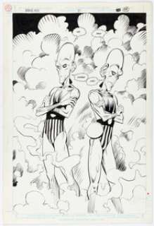 Chaz Truog and Mark McKenna Animal Man #10 Splash Page 24 Original Art (DC, 1989).