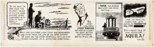 Warren Tufts and Alex Toth Casey Ruggles Daily Comic Strip Original Art dated 5-15-50 (United Feature Syndicate, 1950).