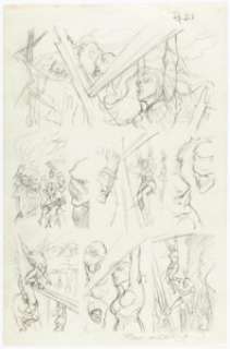 Bernie Wrightson Swamp Thing #3 Story Page 21 Preliminary Original Art (DC, 1973). | Heritage