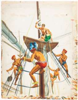 Vic Prezio - Magazine Cover Painting Illustration Original Art (c. 1960s).