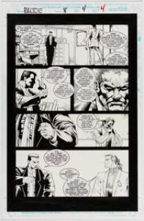 Doug Wheatley and Steve Moncuse Blade: The Vampire-Hunter #8 Story Page 4 Original Art (Marvel, 1995).