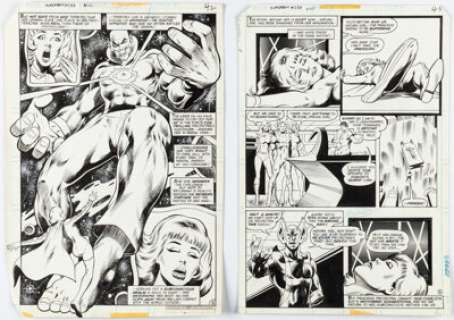 Michael Netzer (aka Nasser) and Bob Layton Superboy and the Legion of Super-Heroes #233 Story Pages 8-9 Original Art (DC, 1977). (Total: 2 Original Art) | Heritage
