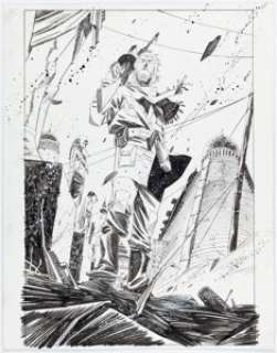 Matteo Scalera Black Science #9 Splash Page 24 Original Art (Image, 2014).