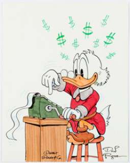 Don Rosa - Uncle Scrooge Illustration Original art (undated). | Heritage