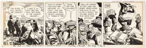 Milton Caniff Terry and the Pirates Daily Comic Strip Original Art dated 9-13-46 (News Syndicate, 1946). | Heritage