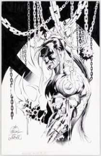 Anthony Winn and Joe Weems Ripclaw #5 Cover Original Art (Image, 1996). | Heritage