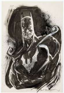Bill Sienkiewicz - Batman Illustration Original Art (undated). | Heritage