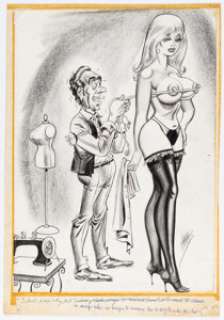 Bill Ward Gaze February-1971 Single Panel Gag Cartoon Illustration Original Art (Humorama, 1971). | Heritage