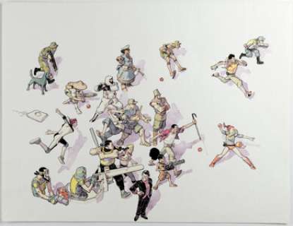 Merwan Chabane Mécanique Céleste Back Cover Original Art (Dargaud, 2019). | Heritage