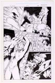 Ed Benes and Rob Lea Thundercats: The Return #3 Story Page 17 Original Art (DC/WildStorm, 2003). | Heritage