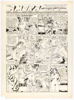 Gray Morrow Playboy "Amora" Complete 1-Page Story Original Art (HMH, 1990). | Heritage
