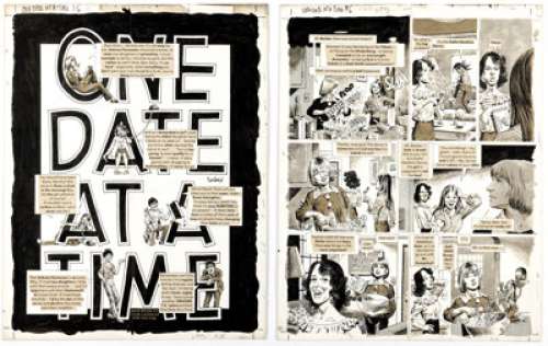 John Severin Cracked #142 "One Date At a Time" Complete 6-Page Story Original Art (Major Publications, 1977). (Total: 6 Original Art) | Heritage