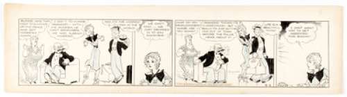 Chic Young Blondie Daily Comic Strip Original Art dated 4-6-33 (King Features Syndicate, 1933).