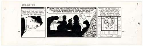 Chester Gould Dick Tracy Daily Comic Strip Original Art dated 12-25-69 (Chicago Tribune, 1969). | Heritage