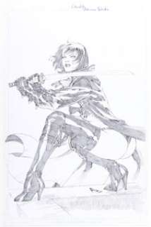 Adriano Batista - Chastity Illustration Original Art (undated).