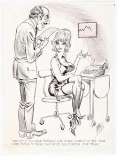 Bill Ward - Single Panel Gag Cartoon Illustration Original Art (c. 1970s). | Heritage