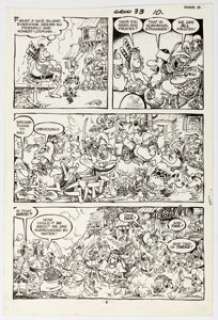 Sergio Aragonés Groo the Wanderer #33 Story Pages 8 Original Art (Marvel, 1987). | Heritage