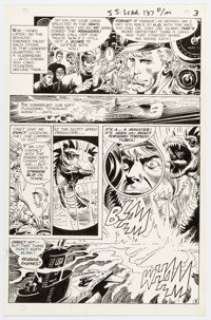 Joe Kubert Star Spangled War Stories #137 The War That Time Forgot Story Page 3 Original Art (DC, 1968). | Heritage