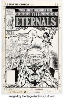 Al Milgrom The Eternals #10 Cover Original Art (Marvel, 1986). | Heritage