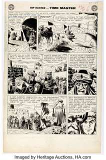 Alex Toth Rip Hunter... Time Master #6 Story Page 6 Original Art (DC, 1962). | Heritage