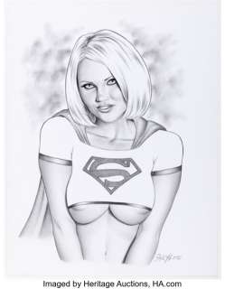 Don Monroe - Supergirl Illustration Original Art (2007).