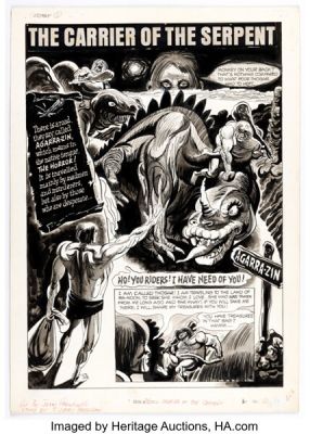 Jerry Grandenetti Eerie #38 "The Carrier of the Serpent" Story Page 1 Original Art (Warren, 1972). | Heritage