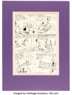 Gus Mager Sherlocko the Monk Daily Comic Strip Original Art (Hearst’s American-Journal-Examiner Syndicate, c. 1910s). | Heritage