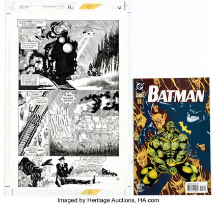 Kelley Jones and John Beatty Batman #521 Story Page 16 Original Art (DC, 1995). (Total: 2 Original Art) | Heritage