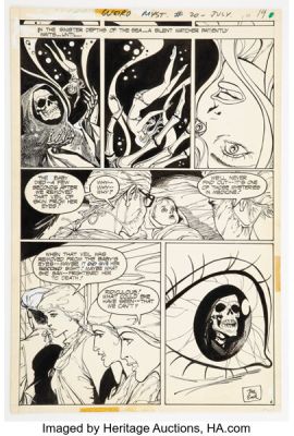 Teny "Tenny" Henson Weird Mystery Tales #20 "The Veil of Death" Story Page 6 Original Art (DC, 1975).