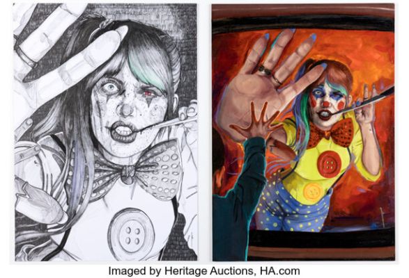 Ingrid Gala Black Caravan Premiere: David Byrne’s Canceled #1 Comic Tom Variant Cover Original Art (Scout Comics, 2022). (Total: 2 Original Art) | Heritage