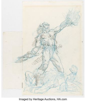 Barry Windsor-Smith Conan Saga #5 Cover Preliminary Original Art (Marvel, 1987). | Heritage