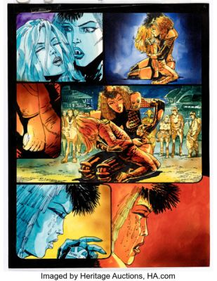 Carlos Ezquerra 2000 AD Prog #768 Durham Red Story Page 4 Original Art (Fleetway, 1992).