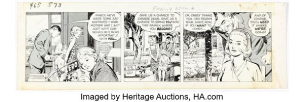 Neal Adams Ben Casey Daily Comic Strip Original Art dated 6-27-64 (NEA, 1964). | Heritage