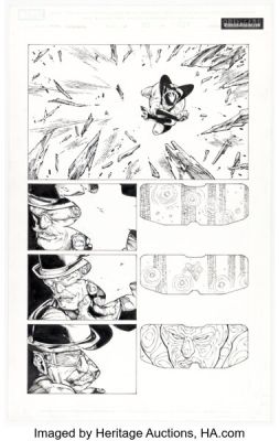 Khoi Pham, Danny Miki, and Andy Lanning Mighty Avengers #17 Story Page 13 Original Art (Marvel, 2008). | Heritage