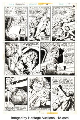 Don Perlin Werewolf by Night #36 Story Page 9 Original Art (Marvel, 1976). | Heritage