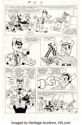 Joe Albelo and Pierre Fournier Peter Porker, the Spectacular Spider-Ham #14 Story Page 8 Original Art (Marvel, 1987). | Heritage