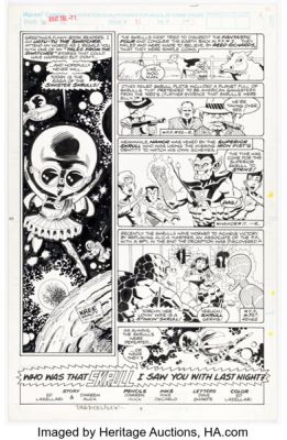 Darren Auck and Mike DeCarlo What The--?! #21 Story Page 1 Original Art (Marvel, 1992).