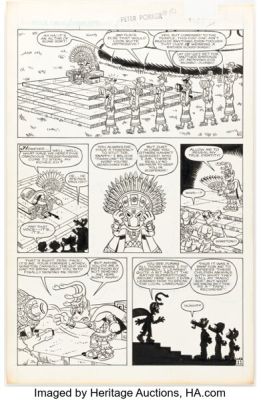 Joe Albelo and Pierre Fournier Peter Porker, the Spectacular Spider-Ham #10 Story Page 11 Original Art (Marvel, 1986). | Heritage