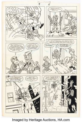Joe Albelo and Pierre Fournier Peter Porker, the Spectacular Spider-Ham #9 Story Page 8 Original Art (Marvel, 1986). | Heritage