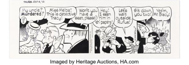 Jim Scancarelli Gasoline Alley Dick Tracy Daily Comic Strip Original Art Group of 14 (Tribune Media Services, 2001). (Total: 14 Original Art)